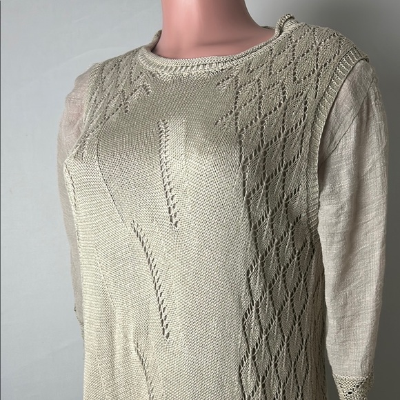 Selfie Couture by Trendology Women’s Knit Cream Sweater Lined Size M/L - Picture 2 of 11